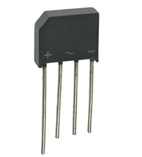 4A, 50PIV In-Line Bridge Rectifier
